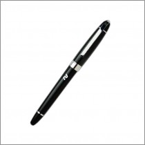 Roller Metal Pen with Silver Rim