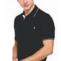 Black with White Placket